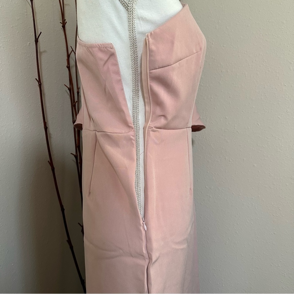 CBR light pink one shoulder dress - Picture 8 of 13
